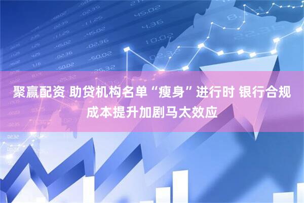 聚赢配资 助贷机构名单“瘦身”进行时 银行合规成本提升加剧马太效应