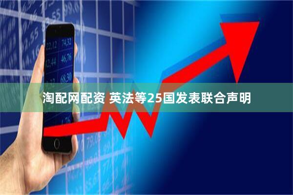 淘配网配资 英法等25国发表联合声明