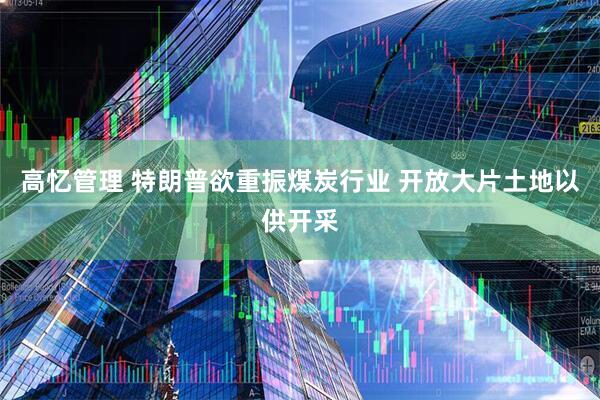 高忆管理 特朗普欲重振煤炭行业 开放大片土地以供开采